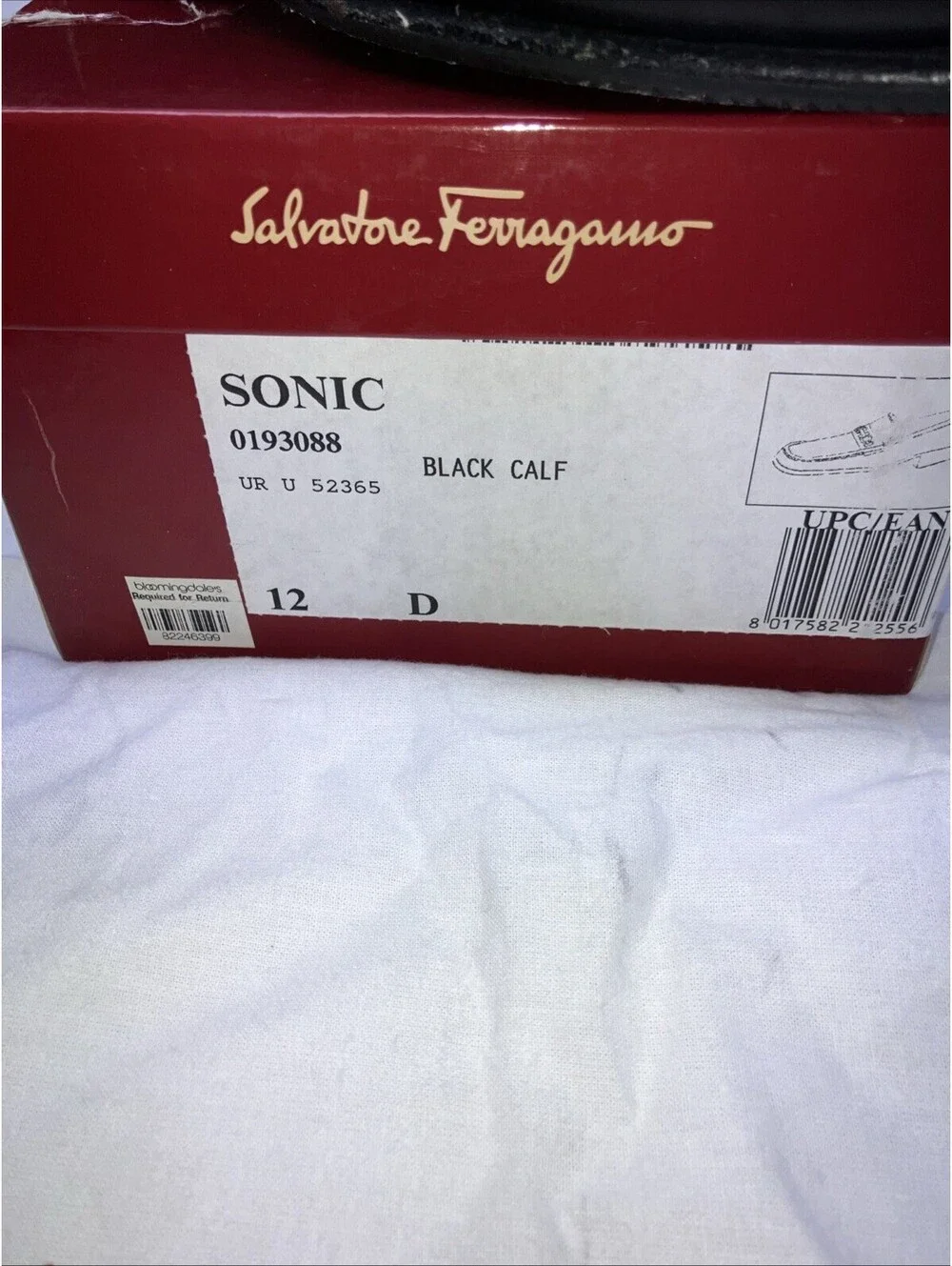 Salvatore Ferragamo Mens SONIC Black Shoes Gancini Silver Bit Loafers 12 D CLEAN
